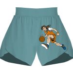 Ladies Flowy Overlay Shorts Thumbnail