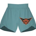 Ladies Flowy Overlay Shorts Thumbnail