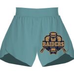 Ladies Flowy Overlay Shorts Thumbnail