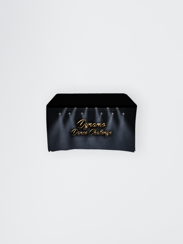 Full-Out Table Cloth - 4' table, Drape style, 4 sided, Closed Back Thumbnail