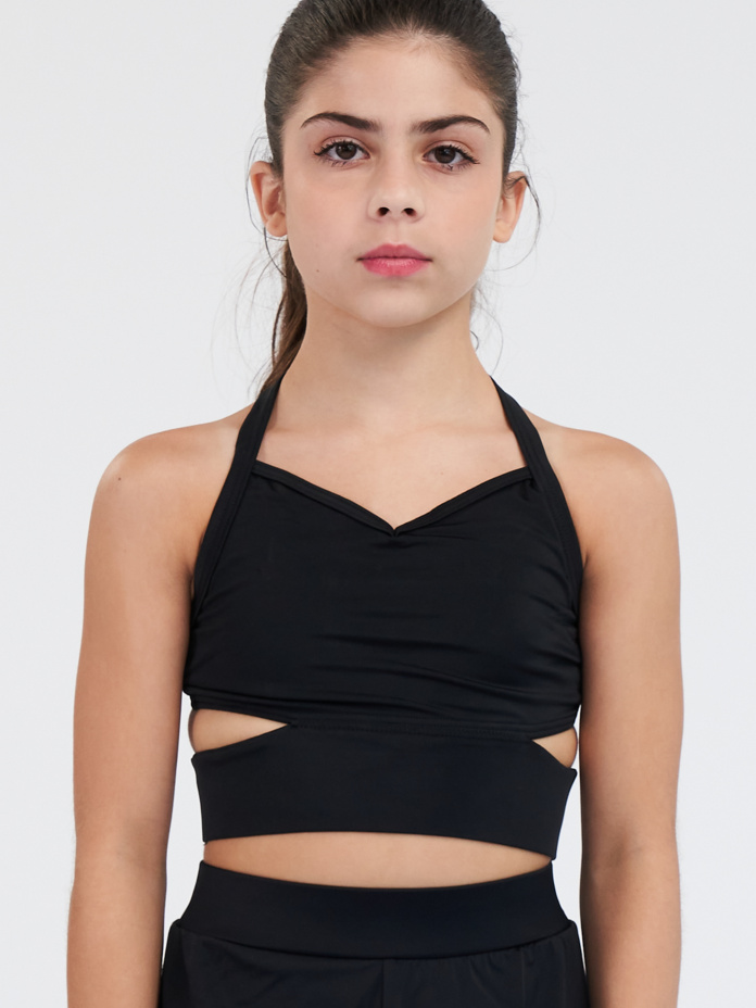 Girls Cutout Detail Crop Top Thumbnail