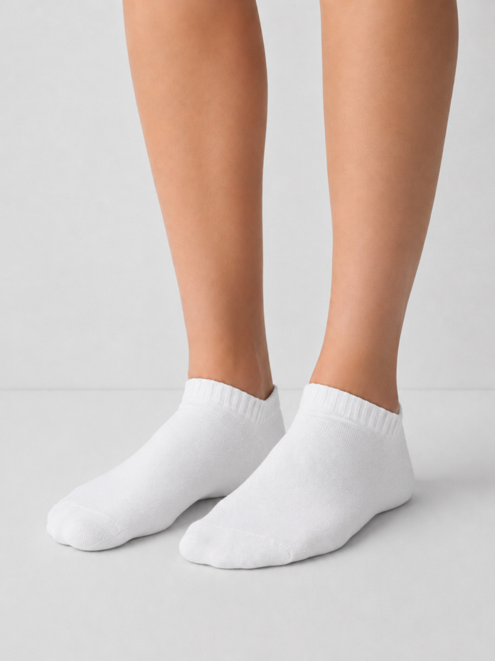 Half-Crew Cotton No-Show Socks Thumbnail