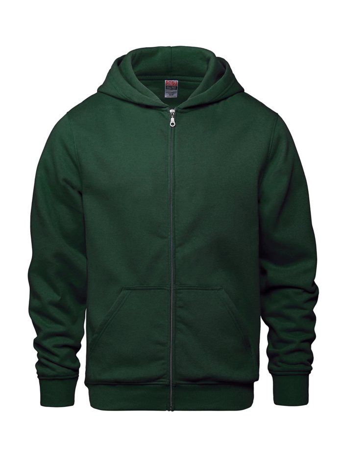 Youth Midweight Fleece Zip Hoodie Thumbnail