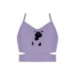 Ladies Cutout Detail Crop Top Thumbnail