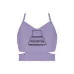 Ladies Cutout Detail Crop Top Thumbnail