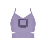 Ladies Cutout Detail Crop Top Thumbnail