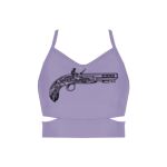 Ladies Cutout Detail Crop Top Thumbnail