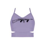 Ladies Cutout Detail Crop Top Thumbnail