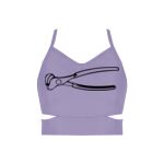 Ladies Cutout Detail Crop Top Thumbnail