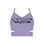 Ladies Cutout Detail Crop Top Thumbnail