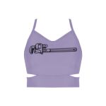 Ladies Cutout Detail Crop Top Thumbnail