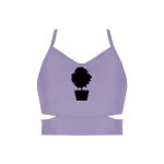 Ladies Cutout Detail Crop Top Thumbnail