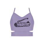 Ladies Cutout Detail Crop Top Thumbnail