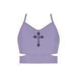 Ladies Cutout Detail Crop Top Thumbnail