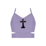 Ladies Cutout Detail Crop Top Thumbnail