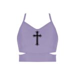 Ladies Cutout Detail Crop Top Thumbnail