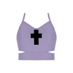 Ladies Cutout Detail Crop Top Thumbnail