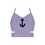 Ladies Cutout Detail Crop Top Thumbnail