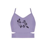 Ladies Cutout Detail Crop Top Thumbnail