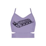 Ladies Cutout Detail Crop Top Thumbnail