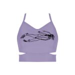 Ladies Cutout Detail Crop Top Thumbnail