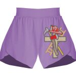 Girls Flowy Overlay Shorts Thumbnail