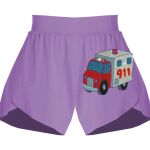 Girls Flowy Overlay Shorts Thumbnail