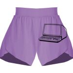 Girls Flowy Overlay Shorts Thumbnail