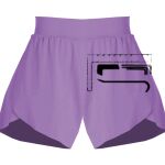 Girls Flowy Overlay Shorts Thumbnail