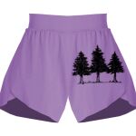 Girls Flowy Overlay Shorts Thumbnail