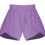 Girls Flowy Overlay Shorts Thumbnail