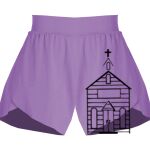 Girls Flowy Overlay Shorts Thumbnail