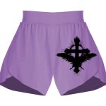 Girls Flowy Overlay Shorts Thumbnail
