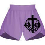 Girls Flowy Overlay Shorts Thumbnail