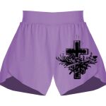 Girls Flowy Overlay Shorts Thumbnail