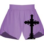 Girls Flowy Overlay Shorts Thumbnail