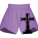 Girls Flowy Overlay Shorts Thumbnail