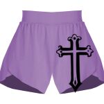 Girls Flowy Overlay Shorts Thumbnail