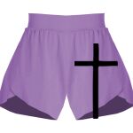 Girls Flowy Overlay Shorts Thumbnail