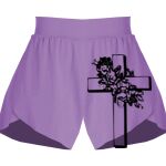 Girls Flowy Overlay Shorts Thumbnail