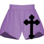 Girls Flowy Overlay Shorts Thumbnail