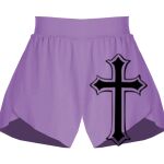 Girls Flowy Overlay Shorts Thumbnail