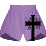 Girls Flowy Overlay Shorts Thumbnail