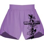 Girls Flowy Overlay Shorts Thumbnail