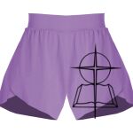 Girls Flowy Overlay Shorts Thumbnail