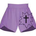 Girls Flowy Overlay Shorts Thumbnail