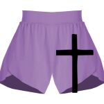 Girls Flowy Overlay Shorts Thumbnail