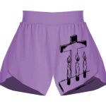 Girls Flowy Overlay Shorts Thumbnail