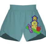 Ladies Flowy Overlay Shorts Thumbnail