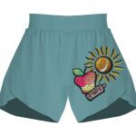 Ladies Flowy Overlay Shorts Thumbnail